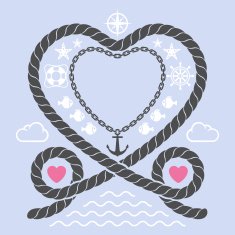 Valentine in marine style N4