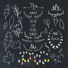 vector floral deisgn elements