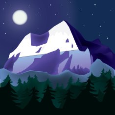 mountains landscape N6