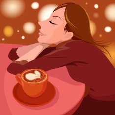 girl in love with coffee N2