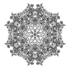 Ornamental round lace N5