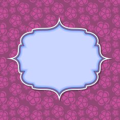 Frame in retro vintage seamless background Vector illustration N2