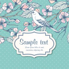 Blossoming Spring Branch Vector illustration N11