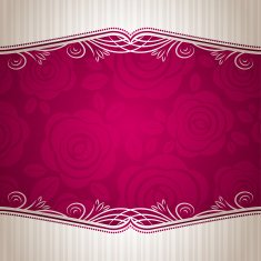 pink valentine background with many roses