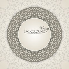 Elegant vintage background with lace ornament N4