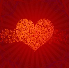 Red Valentine&rsquo;s design