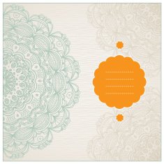 Vintage greeting cards with floral motifs in east style N11