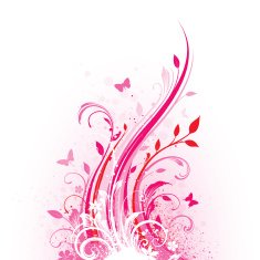 Pink floral splash