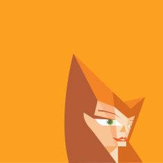 Manga woman (vector)
