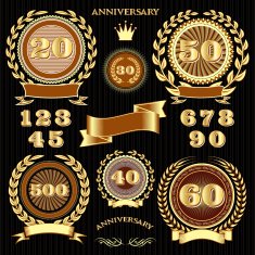 set retro signs for the anniversary N3