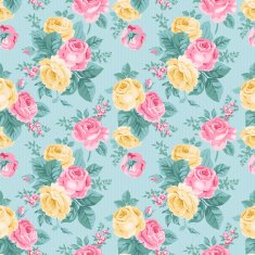 Vector seamless vintage floral pattern N16