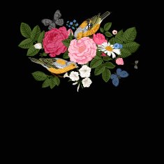 Vector vintage card in Victorian style N3
