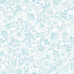 Seamless pattern with decorative flowers N21
