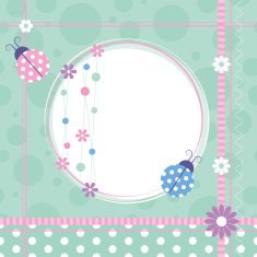 ladybugs greeting card N2