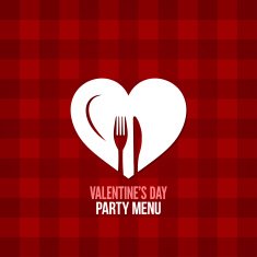 valentines day menu food drink design background