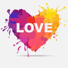 colorful card for Valentine's Day N2