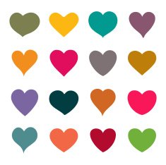 Vector hearts N12