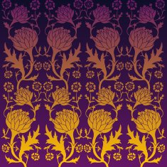 floral art deco background N2
