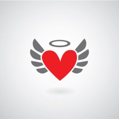 Winged heart symbol