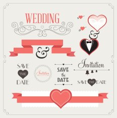 Vector Wedding Design Element