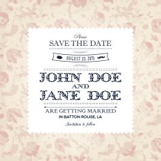 wedding invitation N234