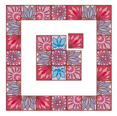 floral frame N225