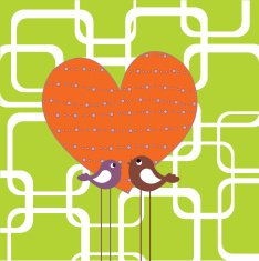 retro design greeting card N3