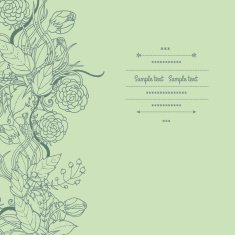 Floral card N106