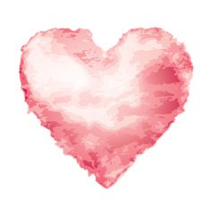 Watercolor heart N33