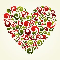 Valentines vintage love heart background N2