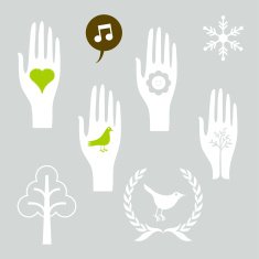 Natural selection collection illustration