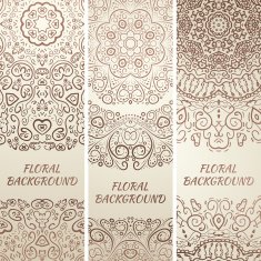 Tribal ethnic grunge banners Vector illustration N2