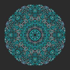 Beautiful aqua ornamental background N2