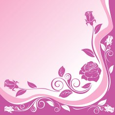 background with ornaments of roses