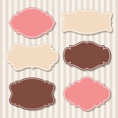 set of vintage labels N11