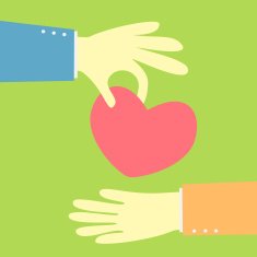 giving a heart