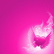 Abstract Valentine background with heart N4
