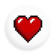 Heart shape badge