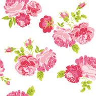 Seamless Floral Shabby Chic Background N5