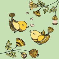 Romantic birds N7
