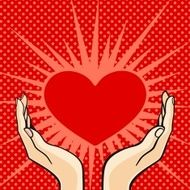 Two Hands Holding A Heart N3
