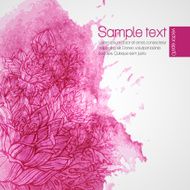Hand drawn watercolor floral background vector illustration N2