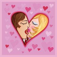 Kissing couple N28