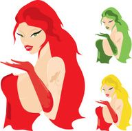 Beautiful woman blowing a kiss