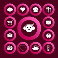 Modern day marvels icon set internet communications N2