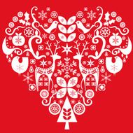 Christmas love heart N4
