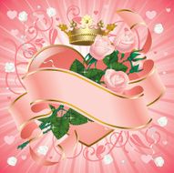 Banner with roses N2