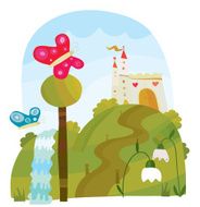 Fantasy Spring Castle