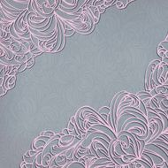 Lace invitation frame