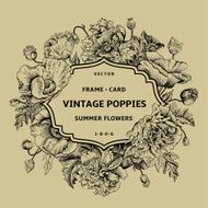 Vintage Floral Frame N39